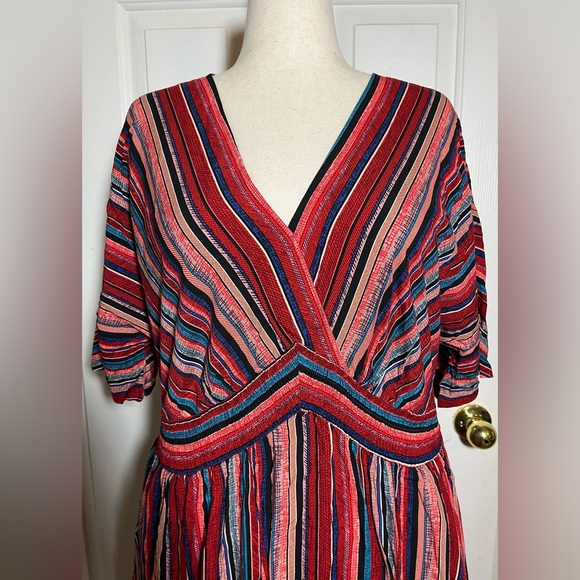 BloomChic Women’s Multicolor Striped Maxi Dress - Picture 2 of 6